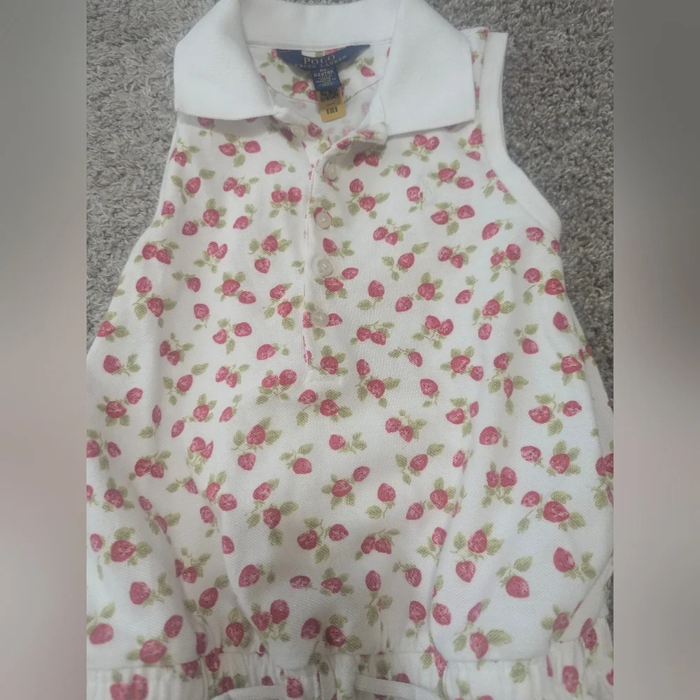 Polo by Ralph Lauren Strawberry Print Romper